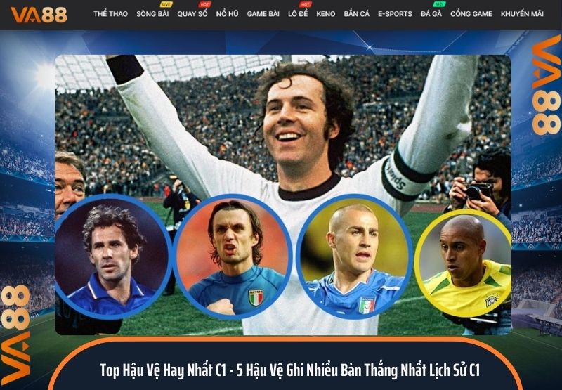 top hậu vệ hay nhất C1