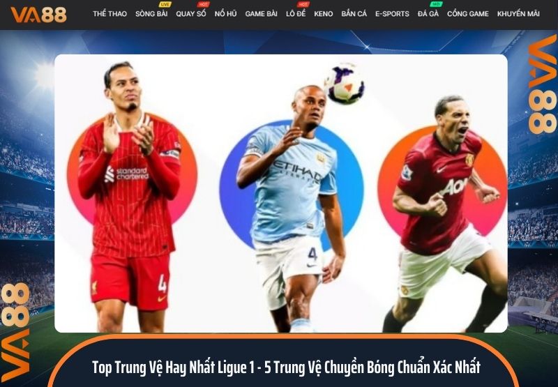 top trung vệ hay nhất Ligue 1