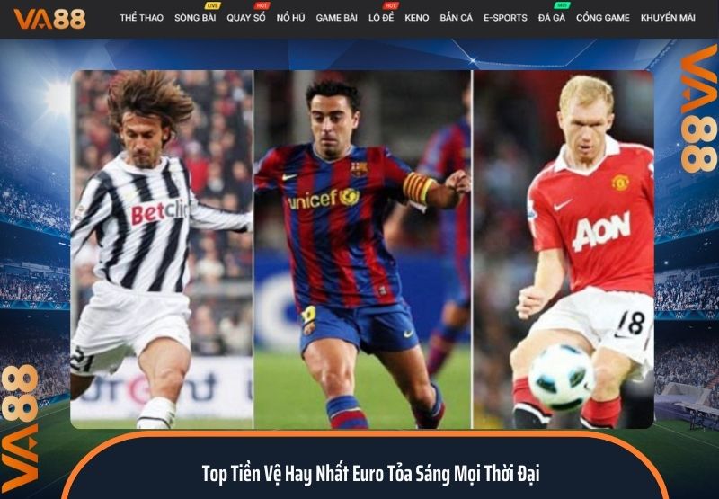 top tiền vệ hay nhất Euro
