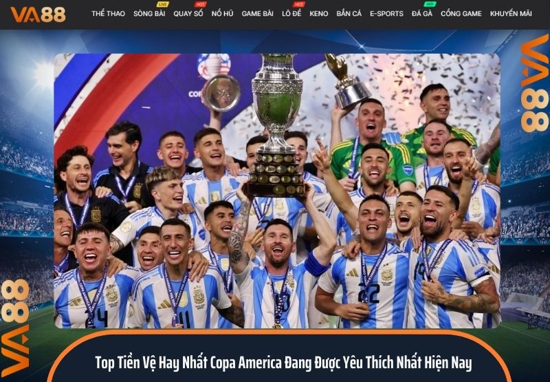top tiền vệ hay nhất Copa America